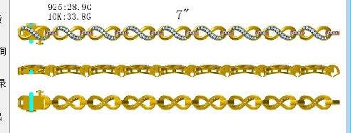 Sterling Silver Semi Mount Bracelet Setting Round RD 1.7mm - Syzjewelry