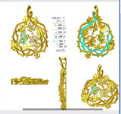 Sterling Silver Semi Mount Pendant Setting Marquise MQ 6X3mm - Syzjewelry
