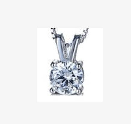 Sterling Silver Semi Mount Pendant Setting Round RD 8x8mm - Syzjewelry