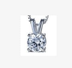 Sterling Silver Semi Mount Pendant Setting Round RD 8x8mm - Syzjewelry