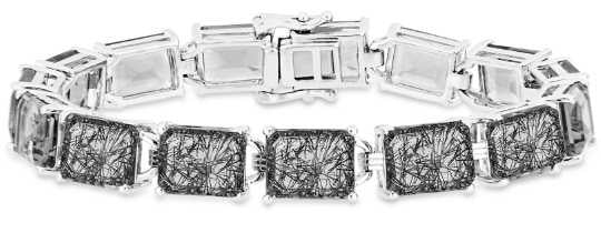Sterling Silver Semi Mount Bracelet Setting Emerald OCT 12X10mm