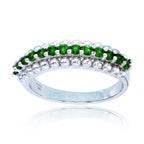 Sterling Silver Semi Mount Ring Setting Round RD Cluster 群镶mm - Syzjewelry