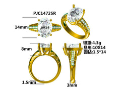 Sterling Silver Semi Mount Ring Setting Round RD Center主石mm - Syzjewelry