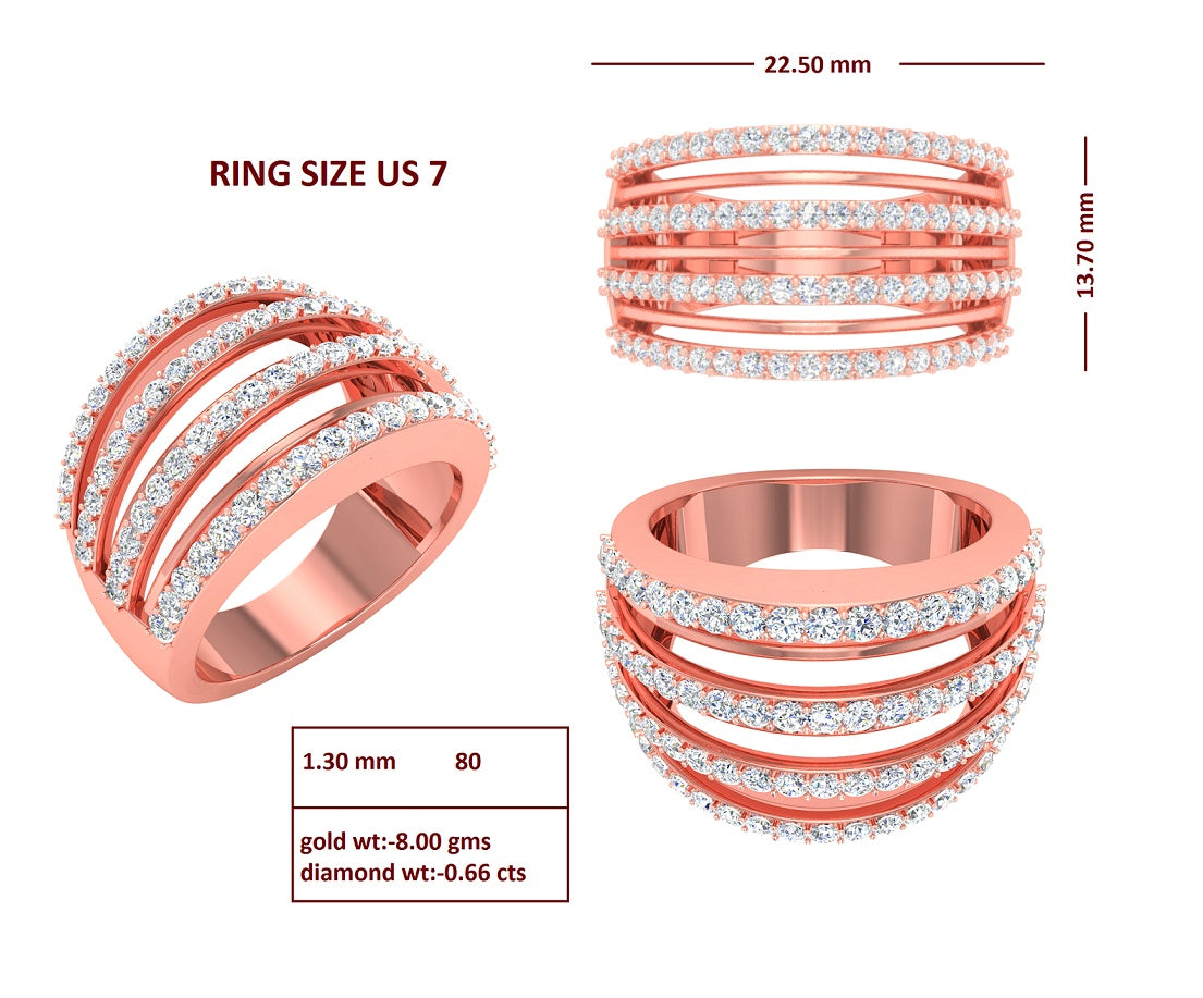 Sterling Silver Semi Mount Ring Setting Round RD Cluster 群镶mm