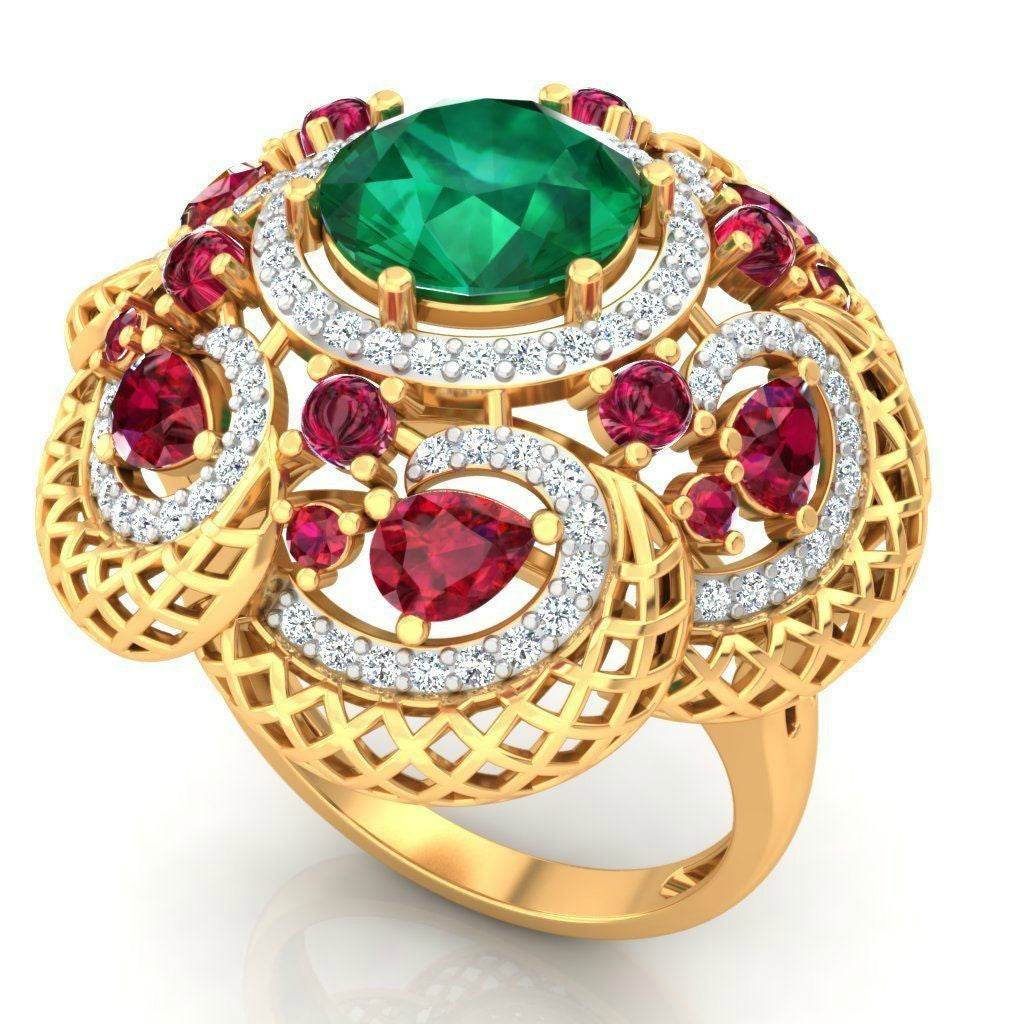 Sterling Silver Semi Mount Ring Setting Round RD Center主石mm - Syzjewelry