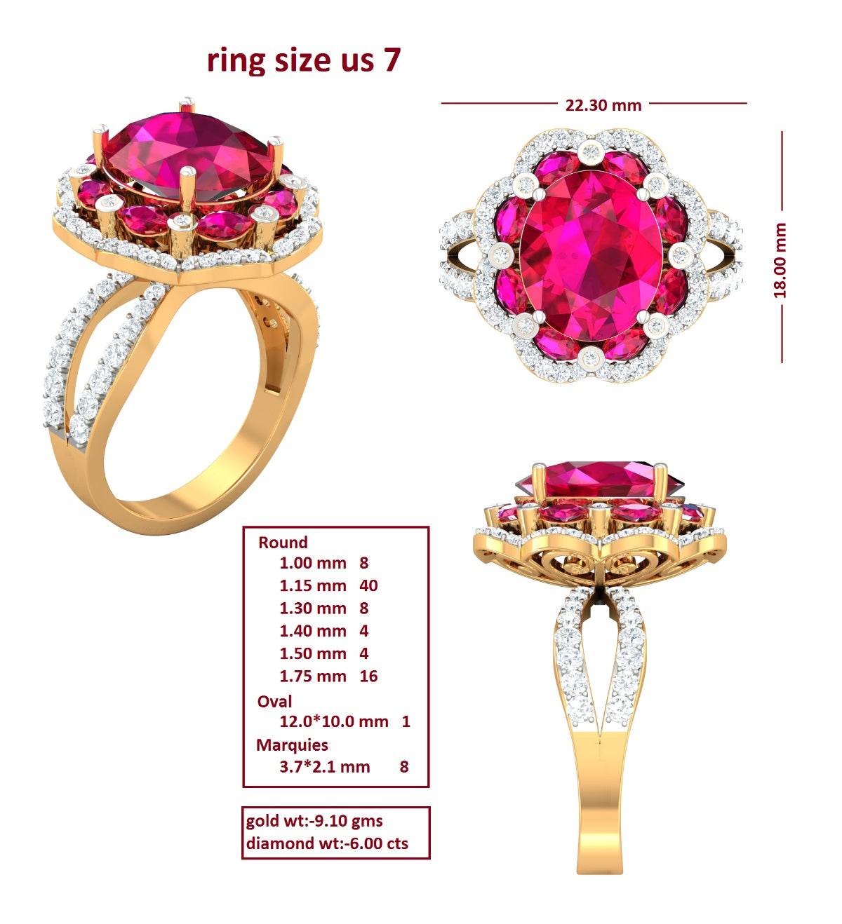 Sterling Silver Semi Mount Ring Setting Round RD Center主石mm - Syzjewelry
