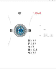 Sterling Silver Semi Mount Ring Setting Round RD 6x6mm - Syzjewelry