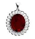 Sterling Silver Semi Mount Pendant Setting Oval OV 20X15mm - Syzjewelry