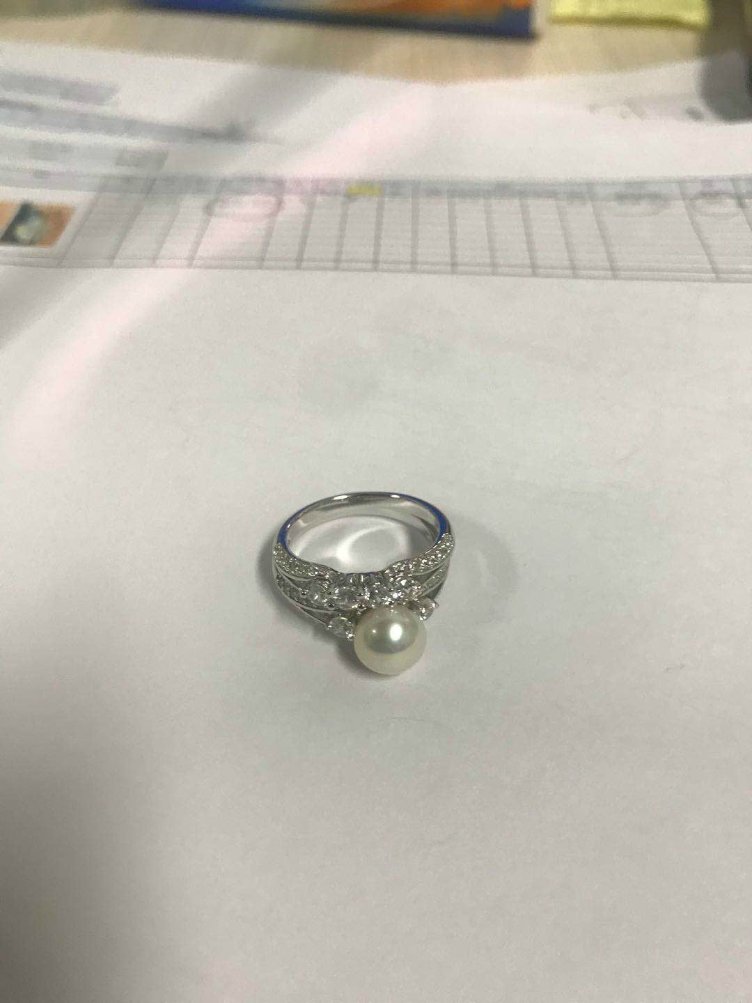 Sterling Silver Semi Mount Ring Setting Round RD 8X8mm