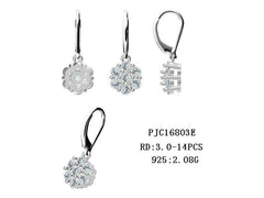 Sterling Silver Semi Mount Earrings Setting Round RD 3x3mm - Syzjewelry