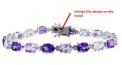Sterling Silver Semi Mount Bracelet Setting Oval OV 7X5mm - Syzjewelry