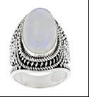 Sterling Silver Semi Mount Ring Setting Oval OV 14X10mm