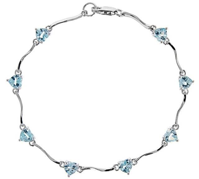 Sterling Silver Semi Mount Bracelet Setting Heart HT 5X5mm - Syzjewelry
