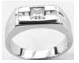 Sterling Silver Semi Mount Ring Setting Round RD Center主石mm