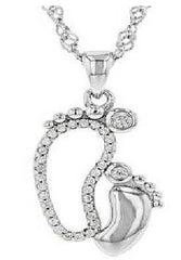 Sterling Silver Semi Mount Pendant Setting Round RD 2x2mm - Syzjewelry
