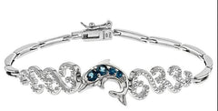 Sterling Silver Semi Mount Bracelet Setting Round RD 3x3mm - Syzjewelry