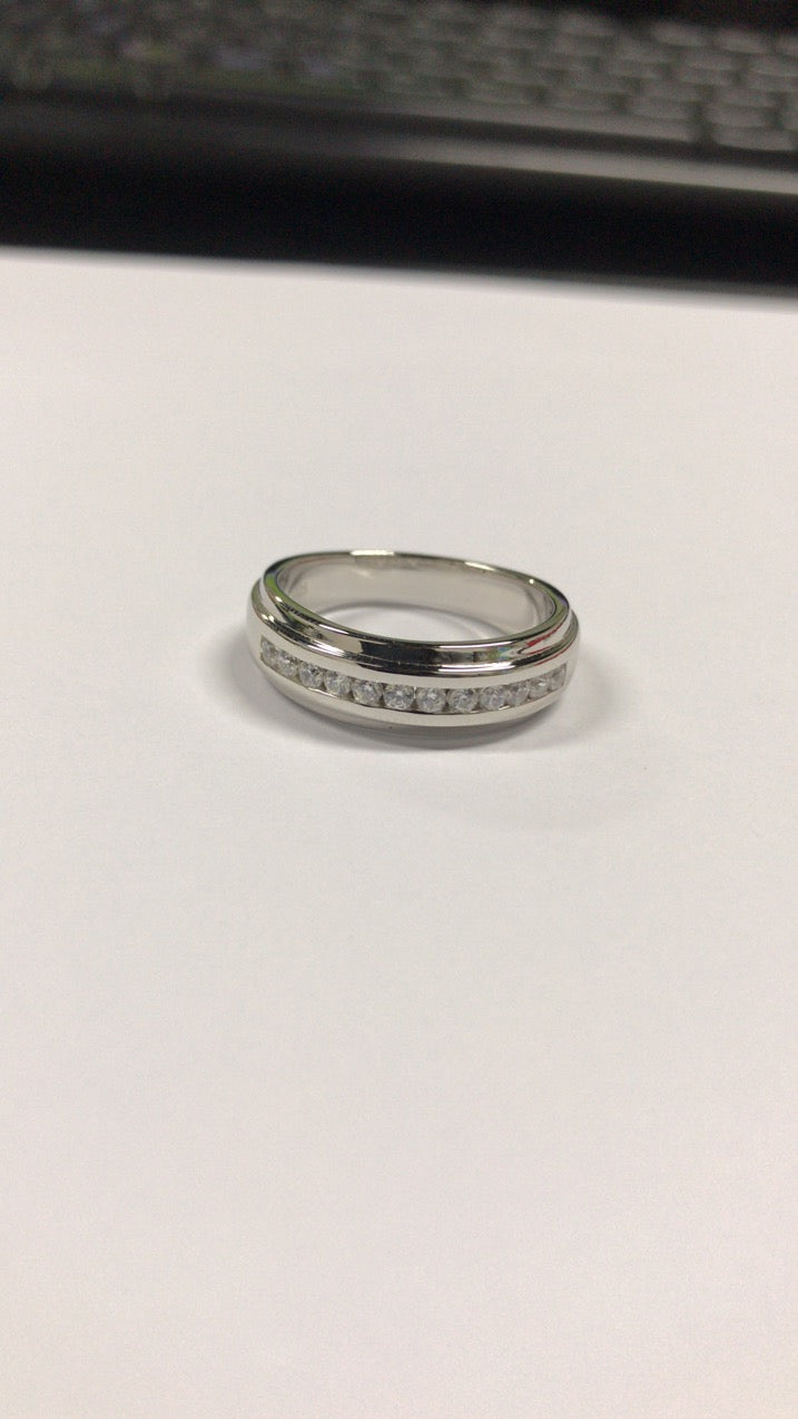 Halbmontierte Ringfassung aus Sterlingsilber, rund, RD, 2 x 2 mm 