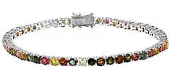 Sterling Silver Semi Mount Bracelet Setting Round RD 3.5mm - Syzjewelry