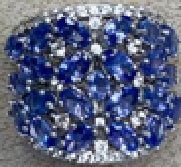 Halbmontierte Ringfassung aus Sterlingsilber, oval, OV, 5 x 3 mm