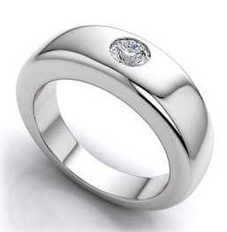 Sterling Silver Semi Mount Ring Setting Round RD 4.0mm