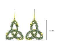 Sterling Silver Semi Mount Earrings Setting Round RD 1.5mm