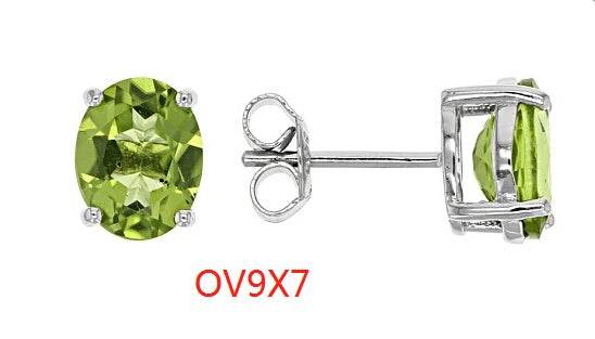 Sterling Silver Semi Mount Earrings Setting Oval OV 9x7mm