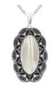 Sterling Silver Semi Mount Pendant Setting Oval OV 18X13mm