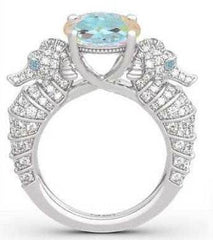 Sterling Silver Semi Mount Ring Setting Round RD 10x10mm - Syzjewelry