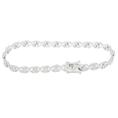 Sterling Silver Semi Mount Bracelet Setting Round RD 1.0mm - Syzjewelry