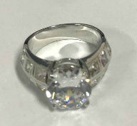 Sterling Silver Semi Mount Ring Setting Oval OV 12X10mm