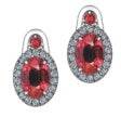 Sterling Silver Semi Mount Earrings Setting Oval OV 6X4mm