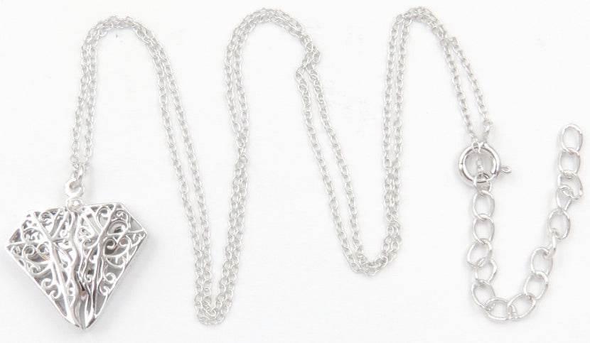 Sterling Silver Semi Mount Pendant Setting Round RD 1.25mm - Syzjewelry