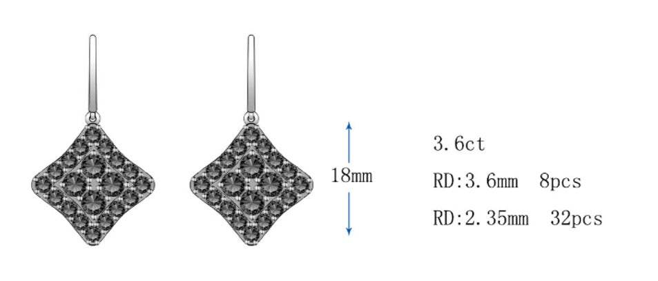 Sterling Silver Semi Mount Earrings Setting Round RD 3.6mm - Syzjewelry