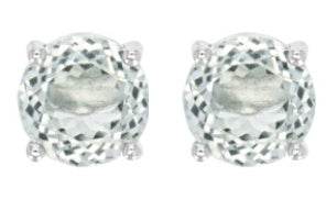 Sterling Silver Semi Mount Earrings Setting Round RD 10.0mm