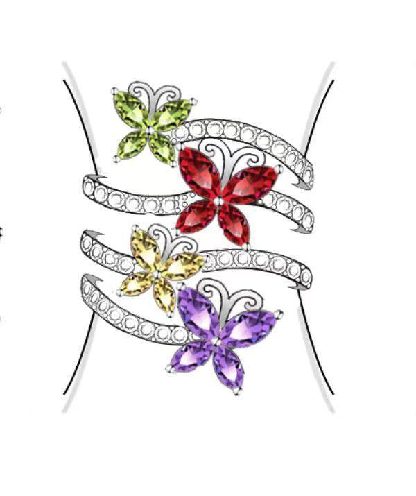 Sterling Silver Semi Mount Ring Setting Marquise MQ 6X3mm