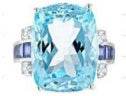 Sterling Silver Semi Mount Ring Setting Cushion CU 16X12mm