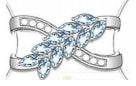 Sterling Silver Semi Mount Ring Setting Marquise MQ 5X2.5mm