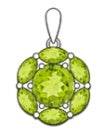 Sterling Silver Semi Mount Pendant Setting Round RD 8x8mm