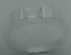 Sterling Silver Semi Mount Ring Setting Princess SQ 5x5mm - Syzjewelry