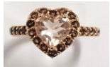 Sterling Silver Semi Mount Ring Setting Heart HT 8X8mm - Syzjewelry