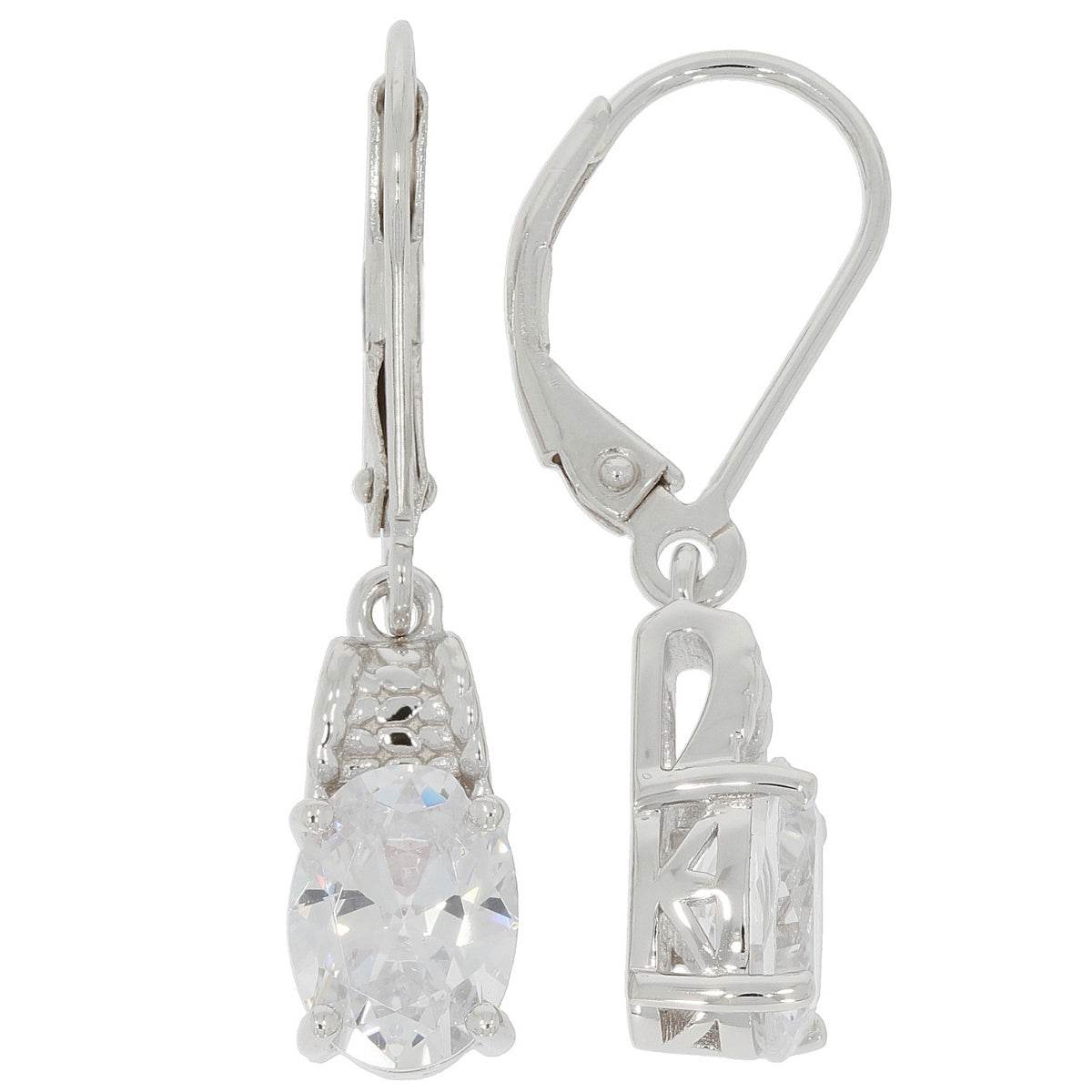 Sterling Silver Semi Mount Earrings Setting Oval OV 8X6mm - Syzjewelry