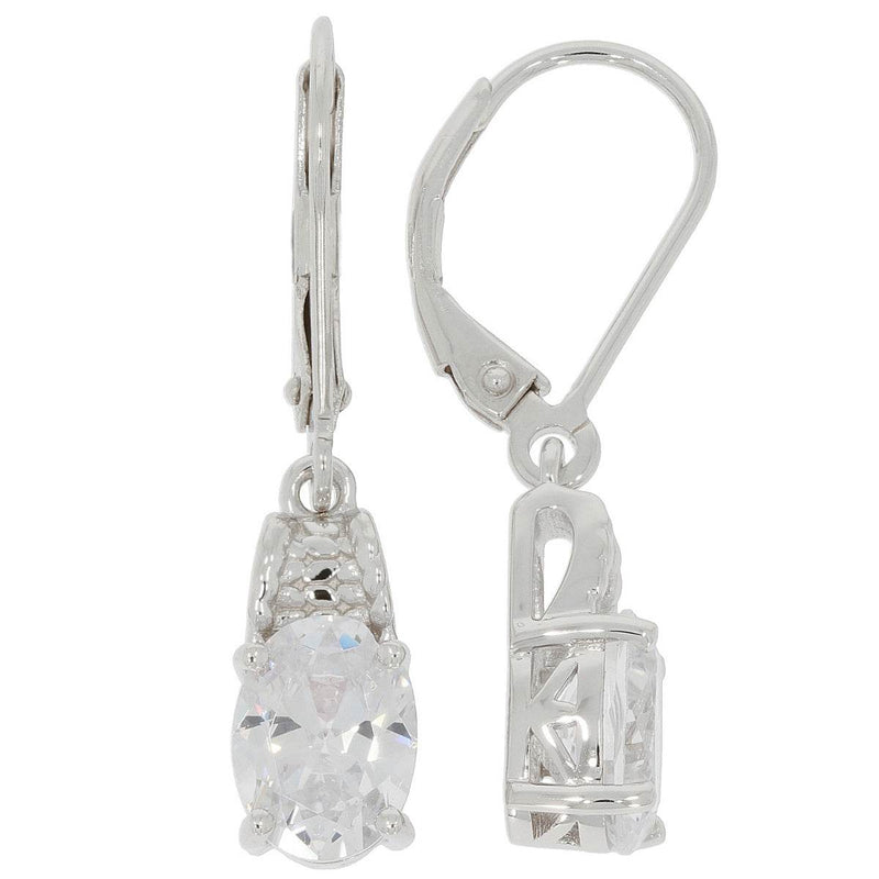 Sterling Silver Semi Mount Earrings Setting Oval OV 8X6mm