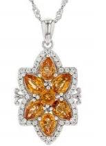 Sterling Silver Semi Mount Pendant Setting Pear PE 6X4mm