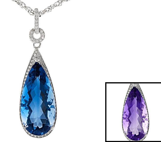 Sterling Silver Semi Mount Pendant Setting Pear PE 26X10mm