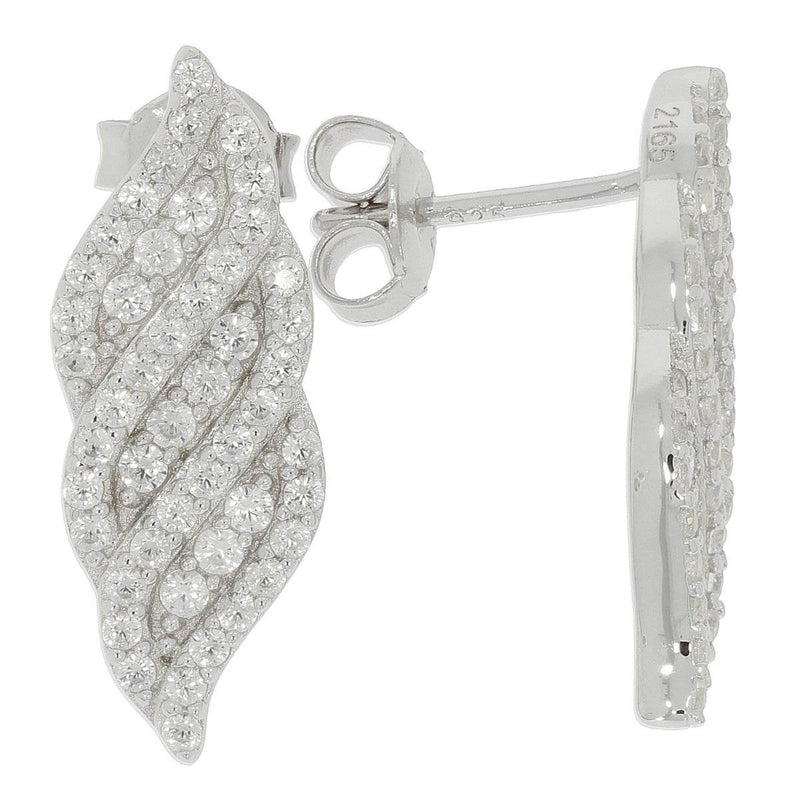 Sterling Silver Semi Mount Earrings Setting Round RD 1.5mm
