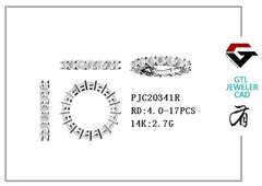 Sterling Silver Semi Mount Ring Setting Round RD 4x4mm - Syzjewelry