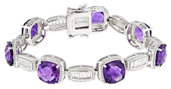 Sterling Silver Semi Mount Bracelet Setting Cushion CU 10X10mm - Syzjewelry