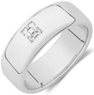 Sterling Silver Semi Mount Ring Setting Princess SQ 4.5X4.5mm